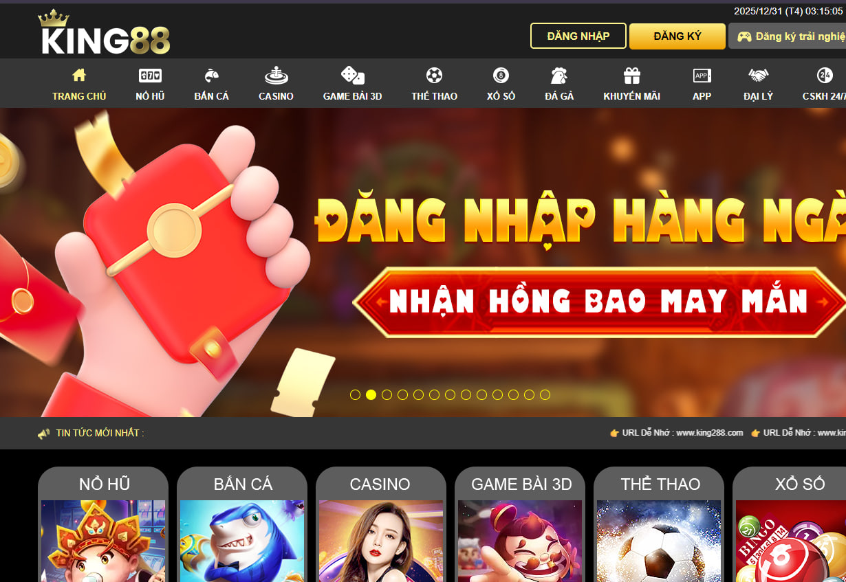 Đăng nhập King88 dễ dàng